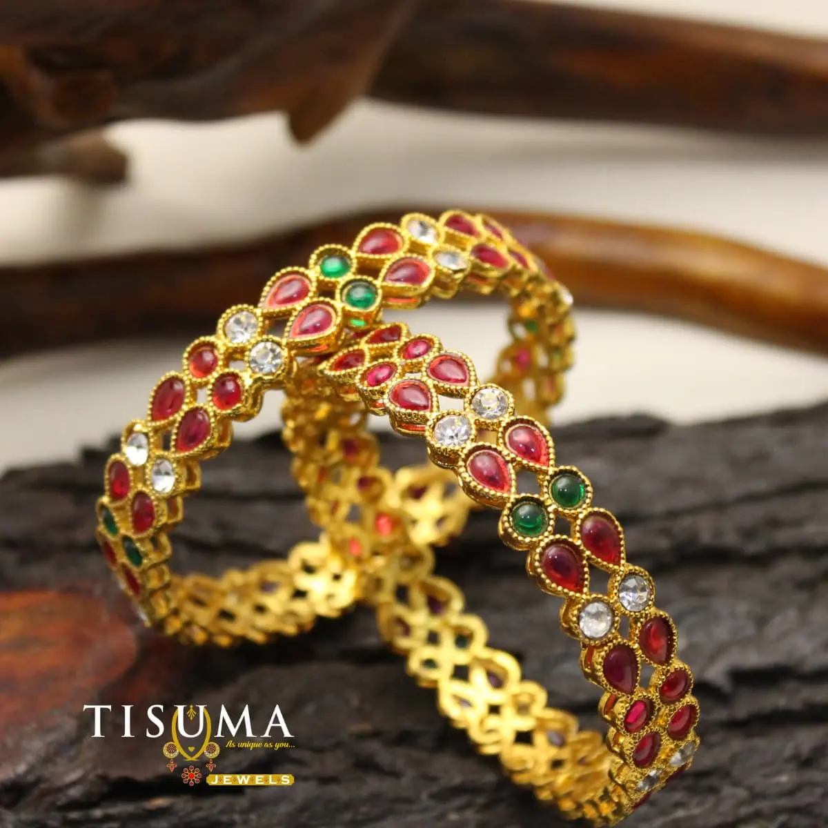 Navaratna-Tone Bangles